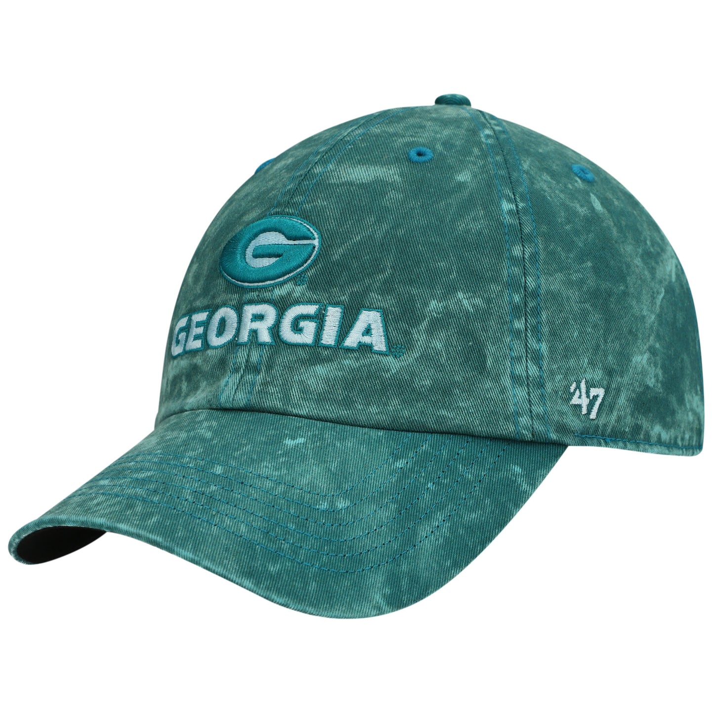 Women's '47 Teal Georgia Bulldogs Gamut Clean Up Adjustable Hat
