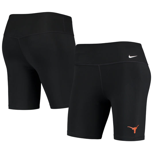 Women's Nike Black Texas Longhorns Biker Performance Shorts