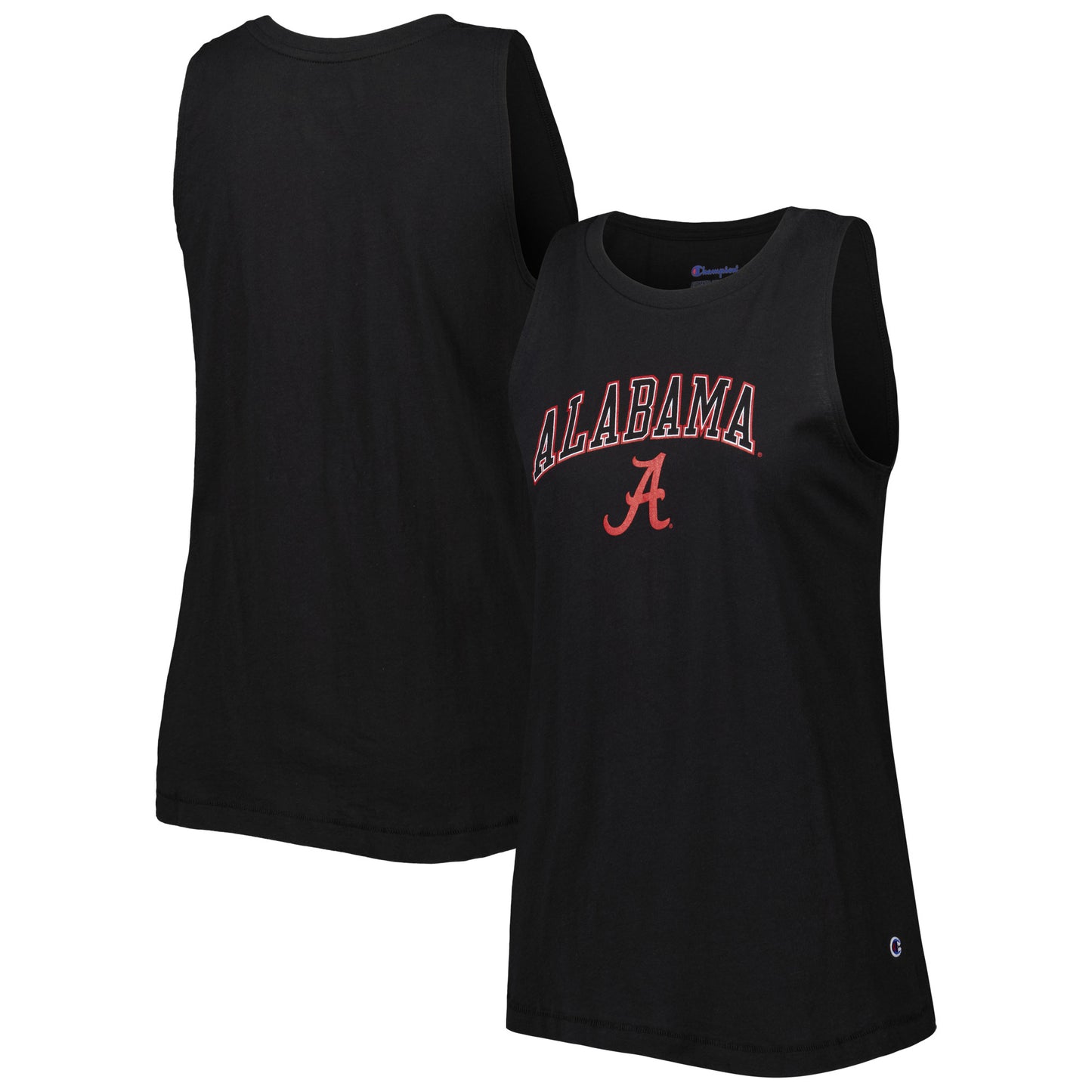 Women's Champion Black Alabama Crimson Tide Arch Logo Tank Top