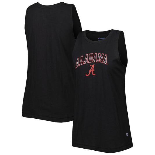 Women's Champion Black Alabama Crimson Tide Arch Logo Tank Top