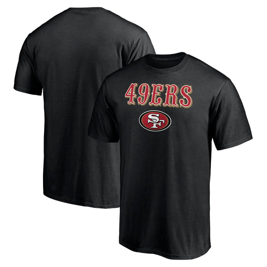 Men's Black San Francisco 49ers Logo Team Lockup T-Shirt