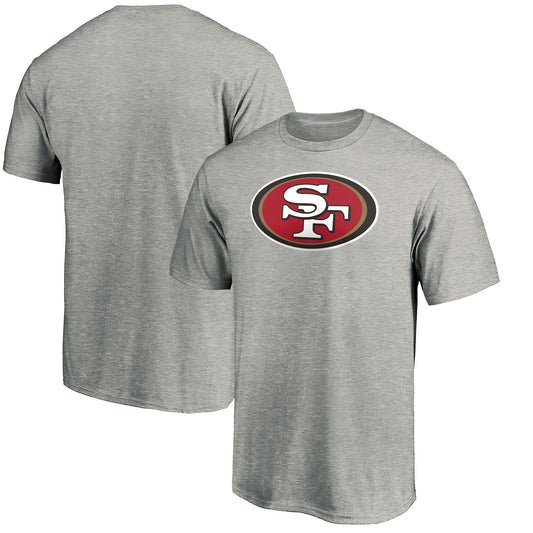 Men's Heathered Gray San Francisco 49ers Primary Logo T-Shirt