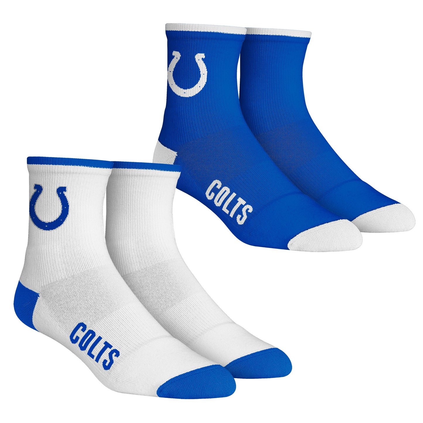 Youth Rock Em Socks Indianapolis Colts Core Team 2-Pack Quarter Length Sock Set