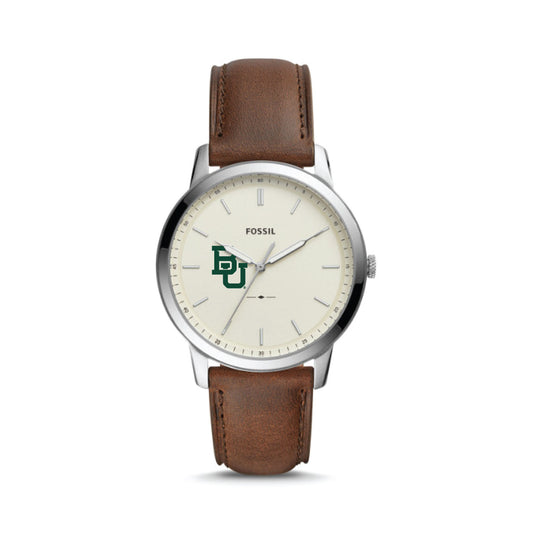 Fossil Baylor Bears The Minimalist Leather Watch