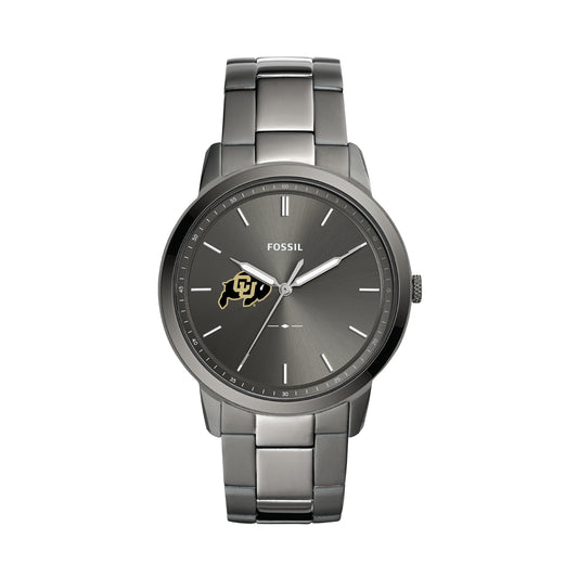 Fossil Colorado Buffaloes The Minimalist Three-Hand Smoke Watch