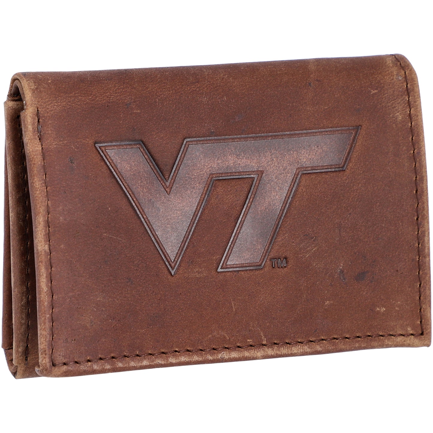 Virginia Tech Hokies Leather Team Tri-Fold Wallet