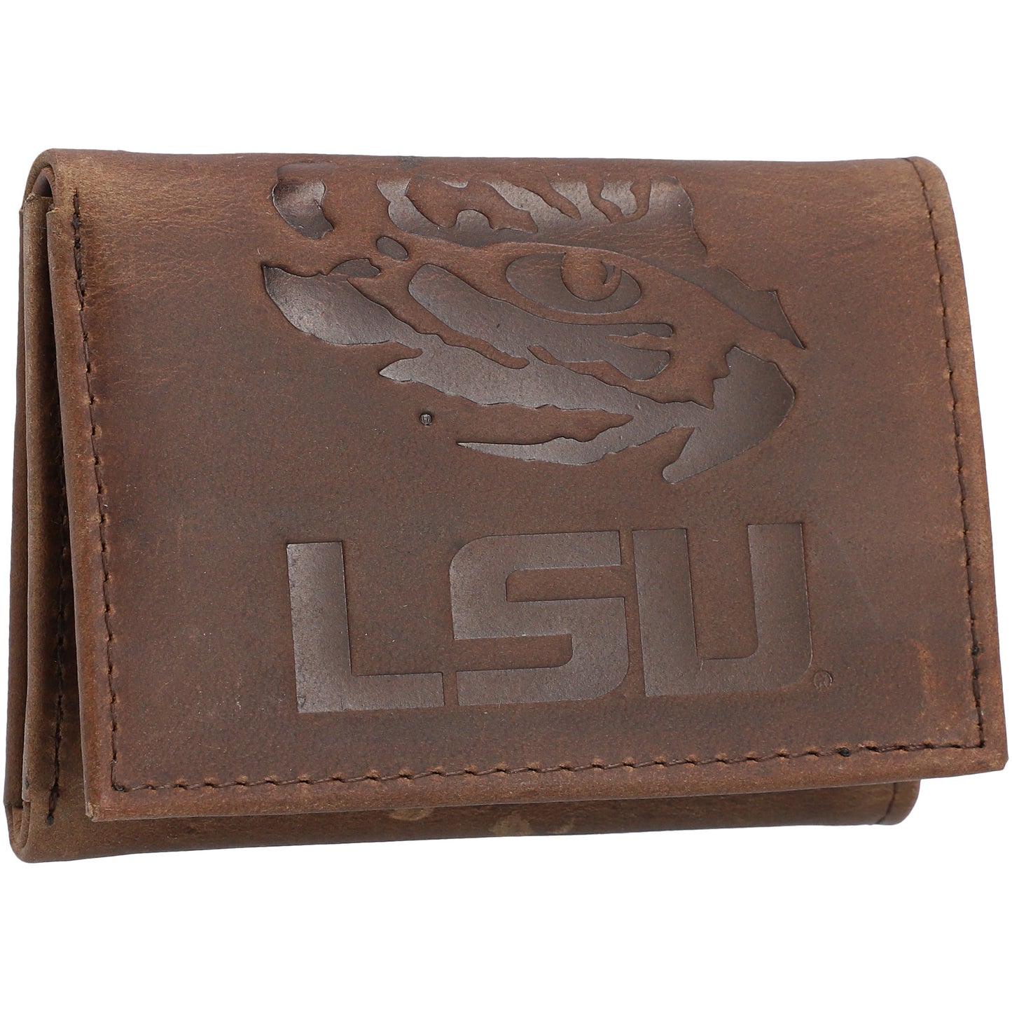 LSU Tigers Leather Team Tri-Fold Wallet