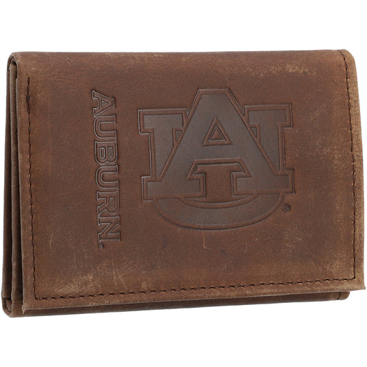 Auburn Tigers Leather Team Tri-Fold Wallet