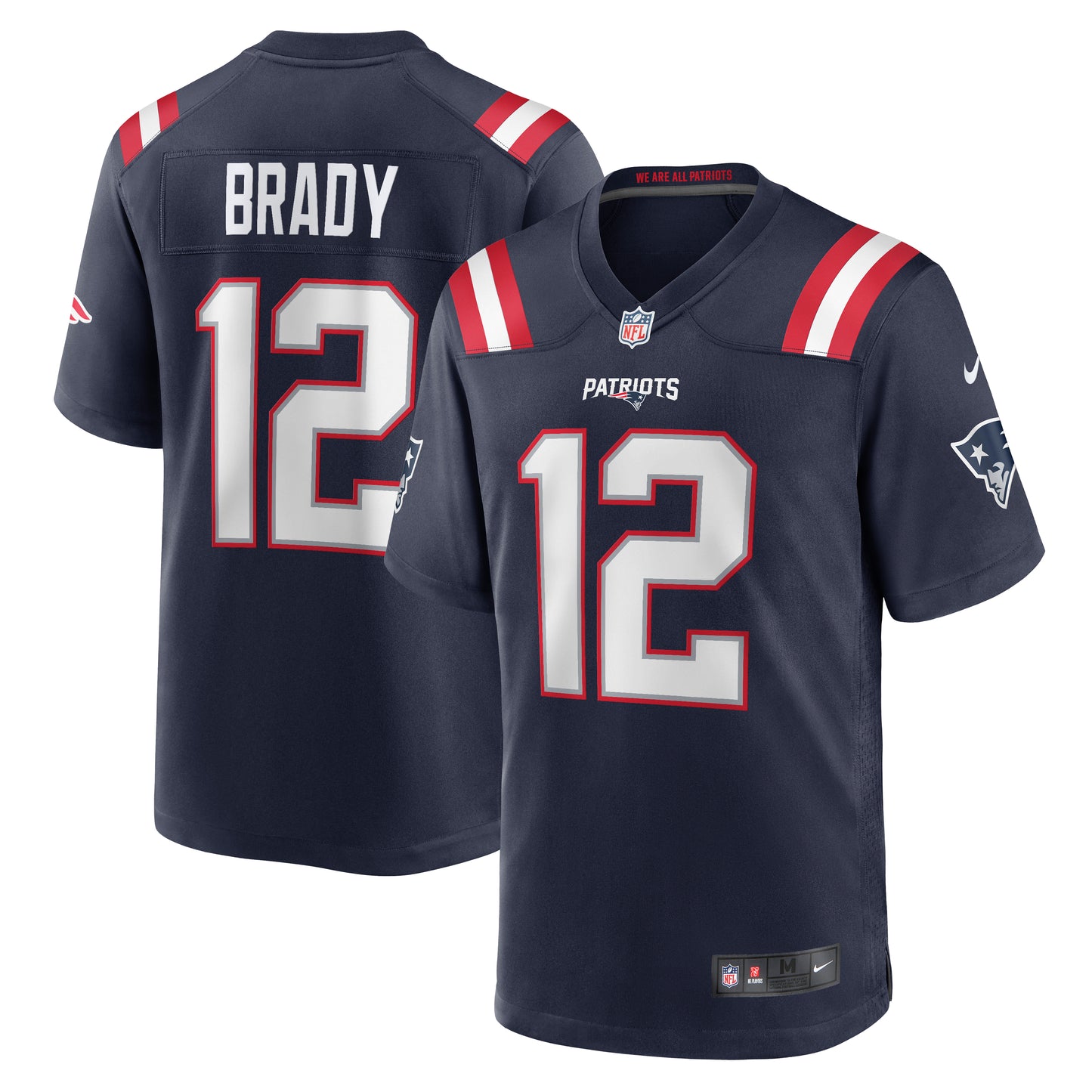 Men's Nike Tom Brady Navy New England Patriots Game Retired Player Jersey