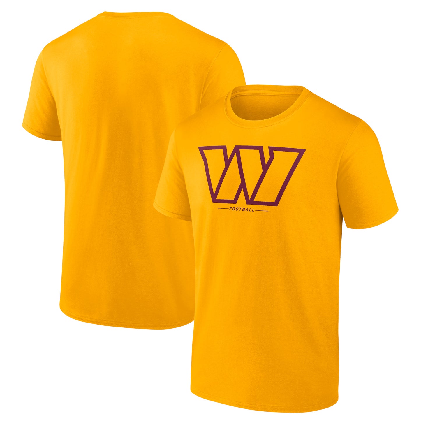 Men's Fanatics Gold Washington Commanders Team Lockup T-Shirt