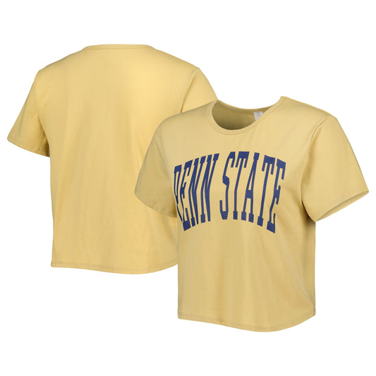 Women's ZooZatz Yellow Penn State Nittany Lions Core Fashion Cropped T-Shirt