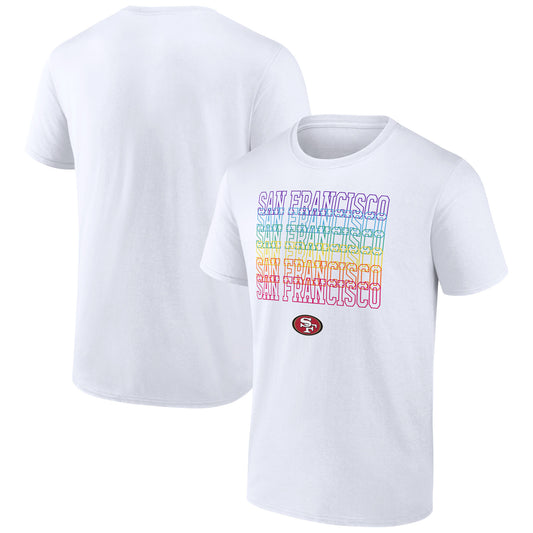 Men's White San Francisco 49ers City Pride Logo T-Shirt