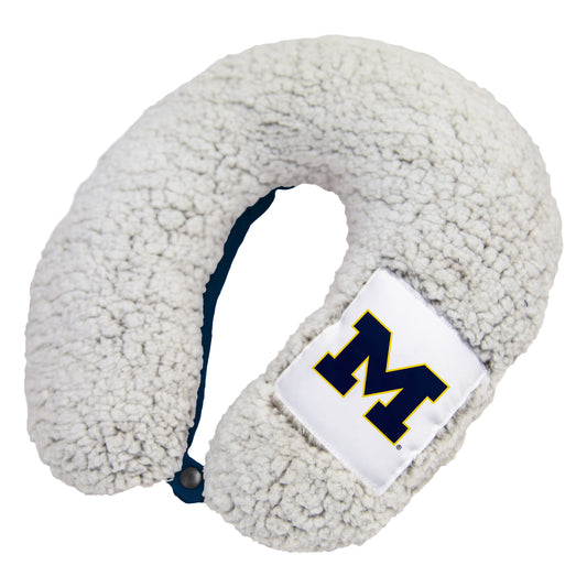 Michigan Wolverines Frosty Sherpa Neck Pillow