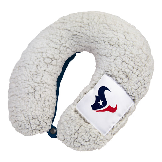 Houston Texans Frosty Sherpa Neck Pillow