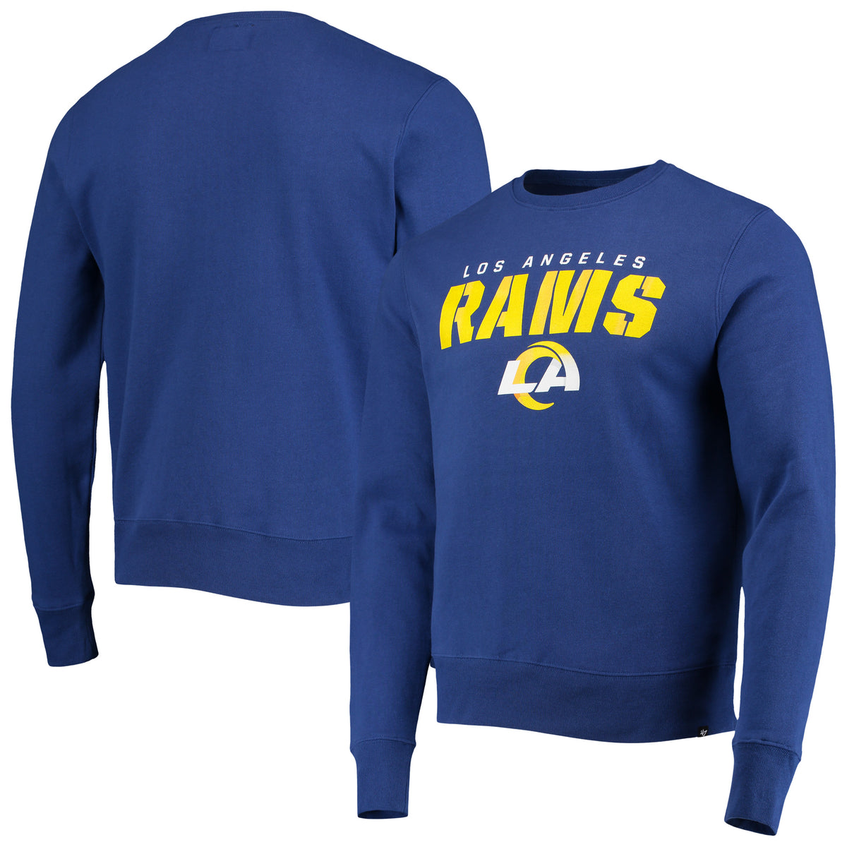 Men's '47 Royal Los Angeles Rams Traction Headline Pullover Sweatshirt