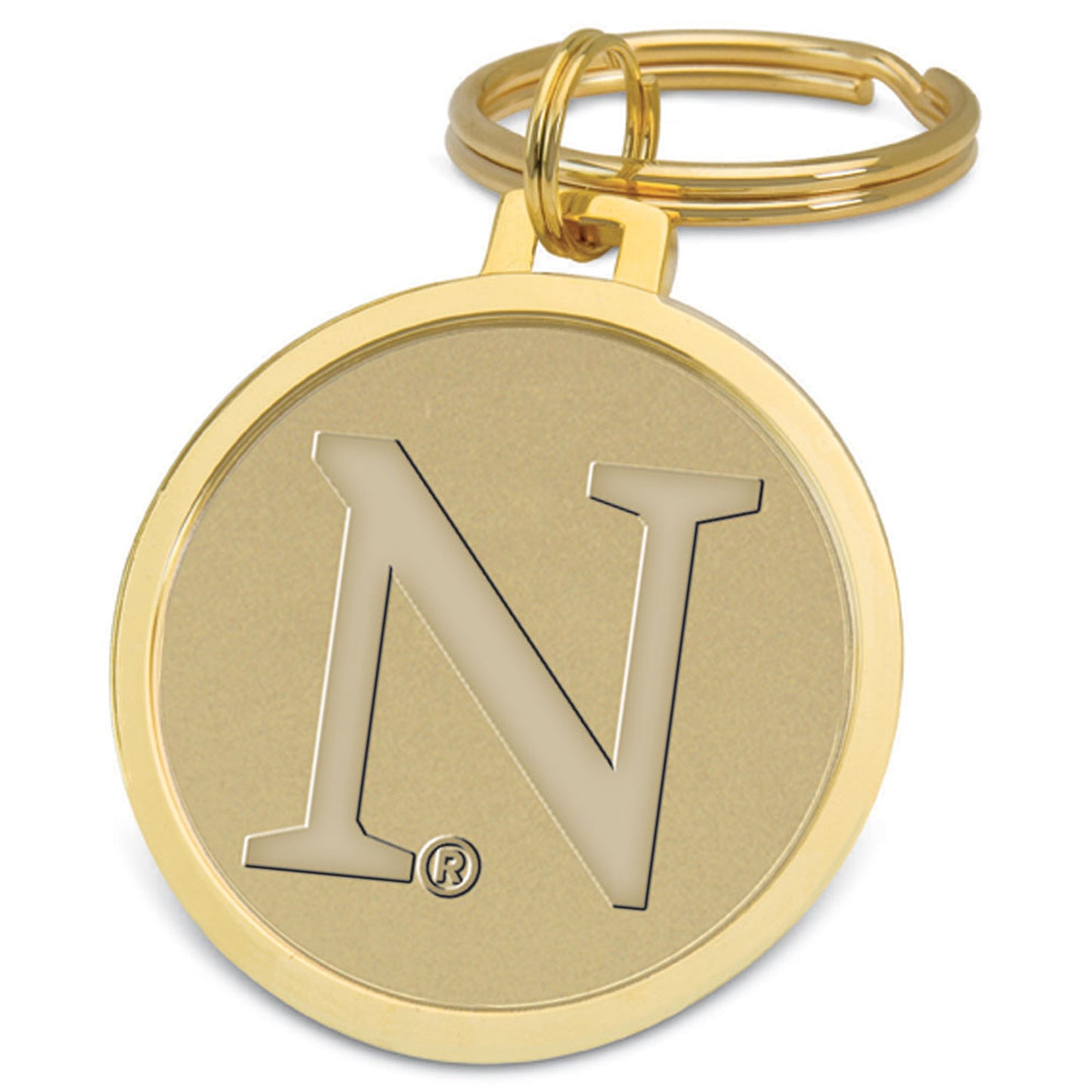 Gold Northwestern Wildcats Team Logo Split-Wire Key Ring