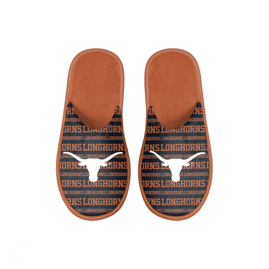 Youth FOCO Texas Longhorns Scuff Wordmark Slide Slippers