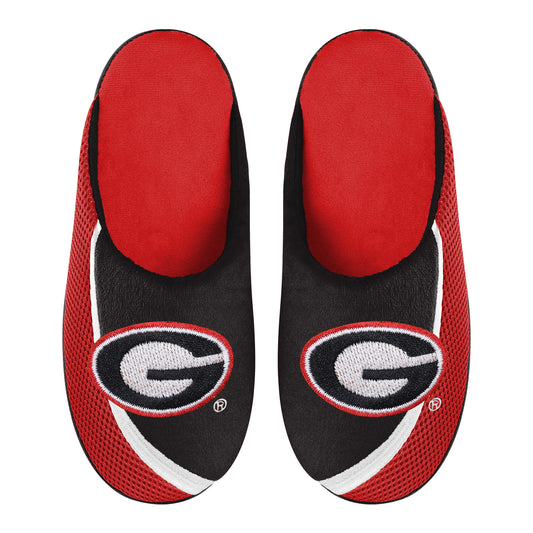 Men's FOCO Georgia Bulldogs Big Logo Color Edge Slippers