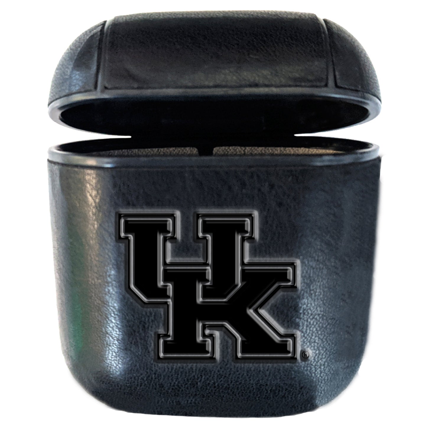 Black Kentucky Wildcats Faux Leather Airpods Case