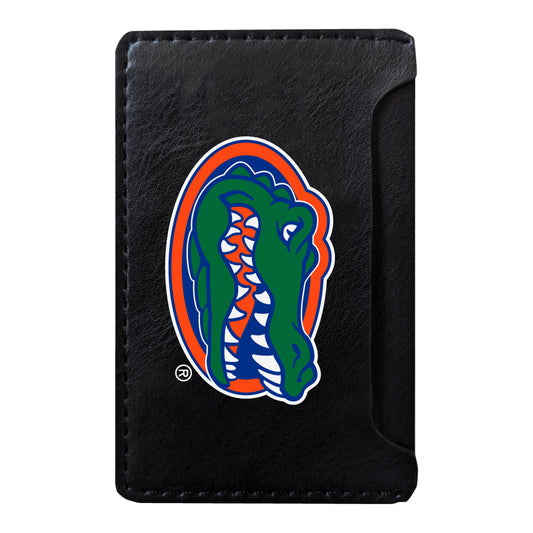 Black Florida Gators Faux Leather Phone Wallet Sleeve