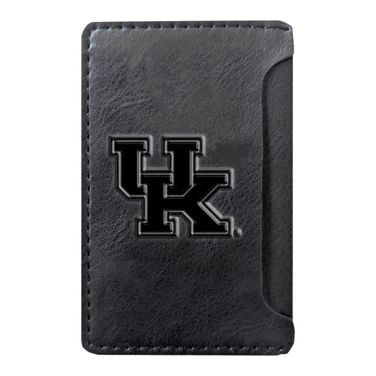 Black Kentucky Wildcats Debossed Faux Leather Phone Wallet Sleeve