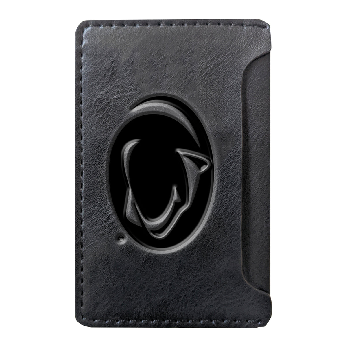 Black Penn State Nittany Lions Debossed Faux Leather Phone Wallet Sleeve