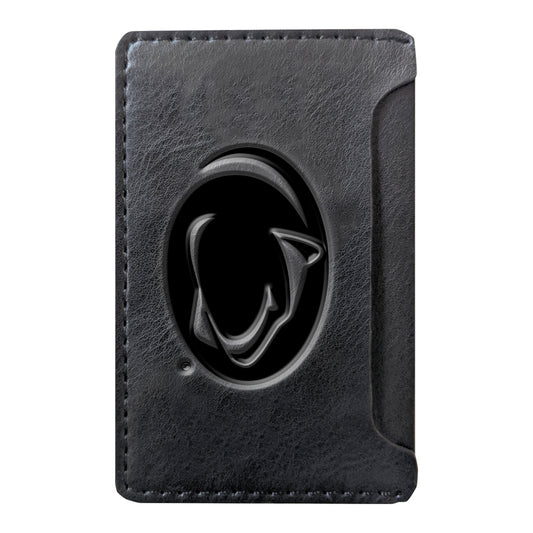 Black Penn State Nittany Lions Debossed Faux Leather Phone Wallet Sleeve