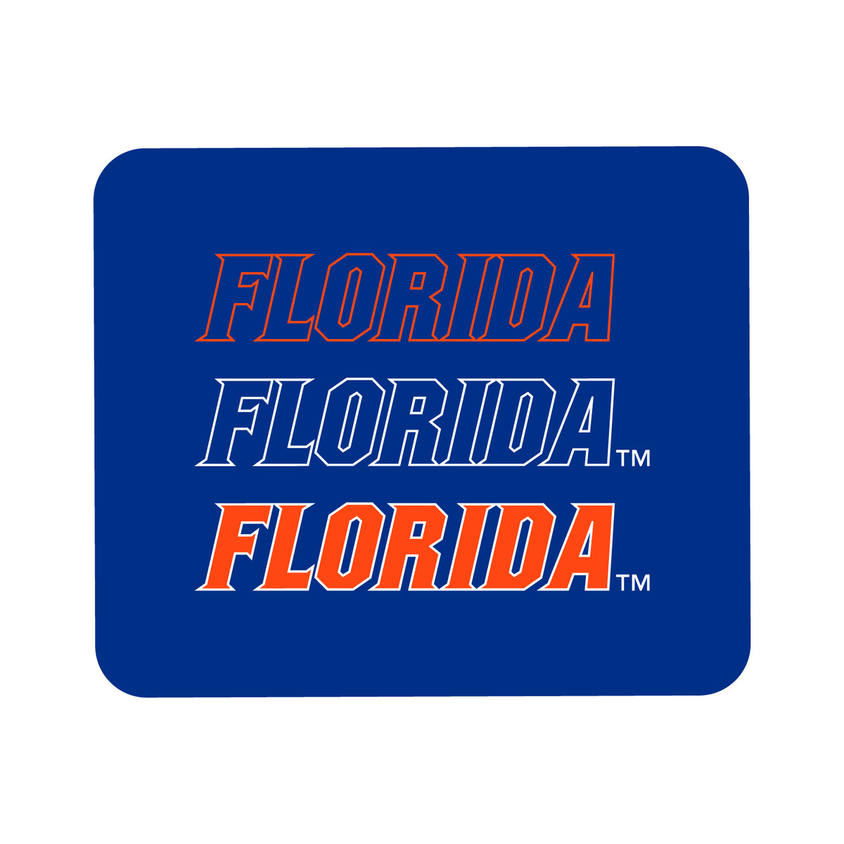 Royal Florida Gators Wordmark Logo Mouse Pad