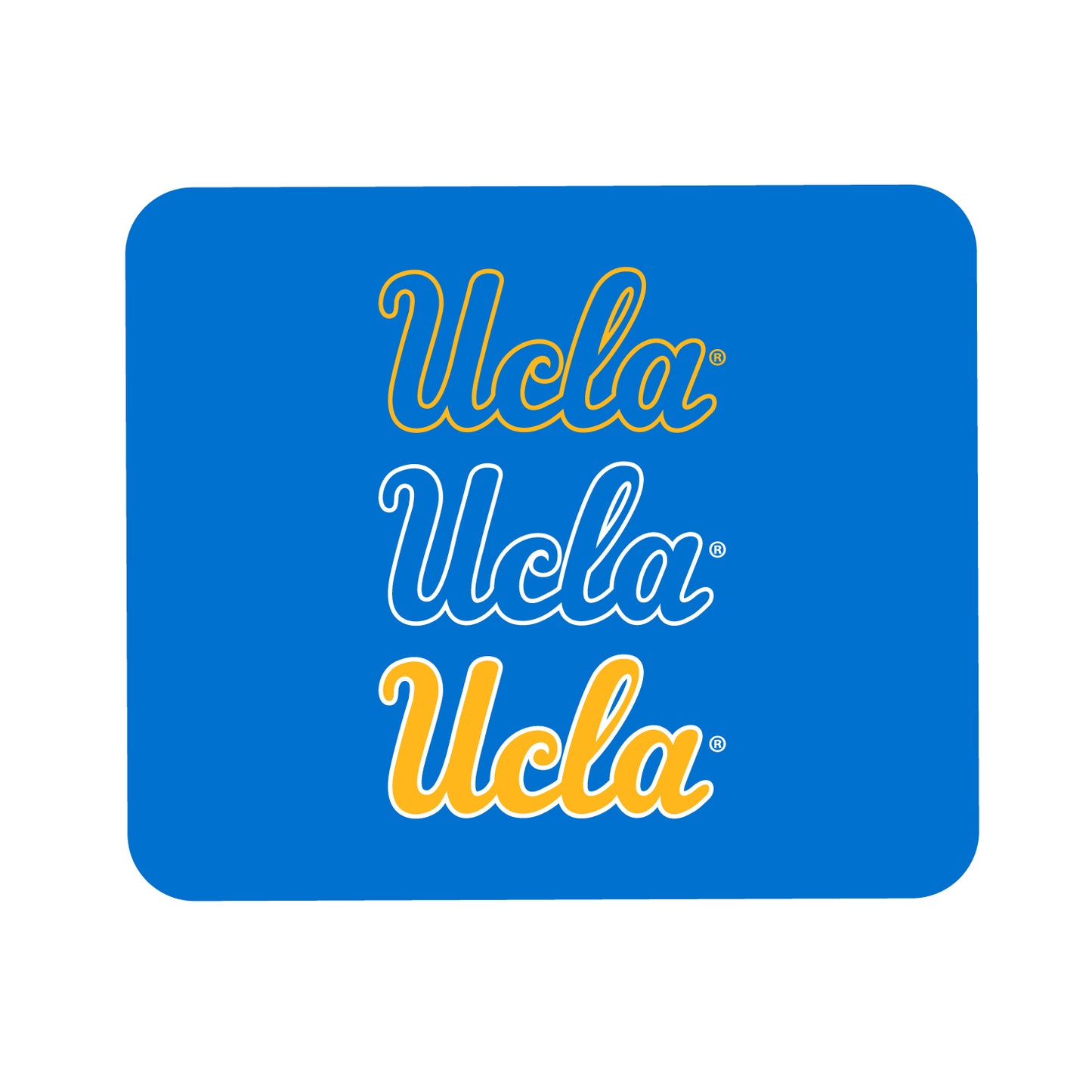 Blue UCLA Bruins Wordmark Logo Mouse Pad