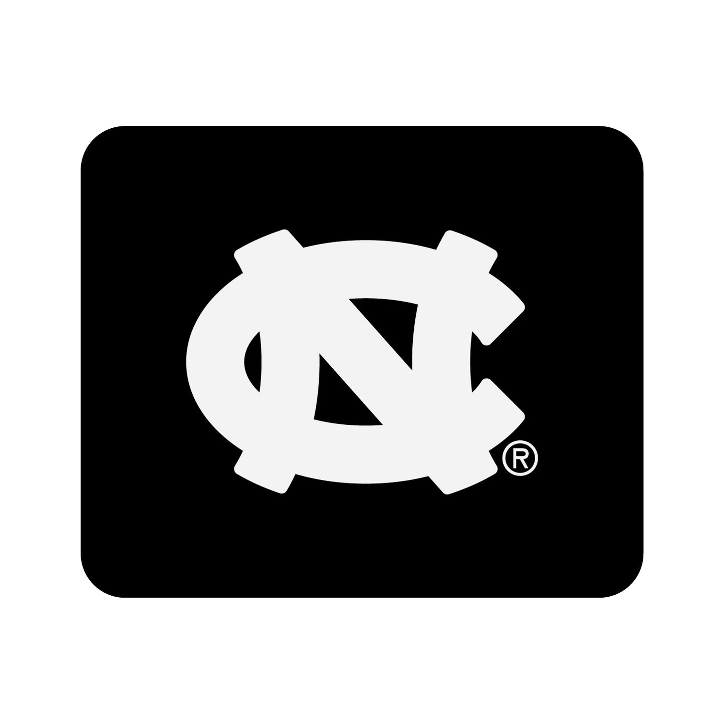 Black North Carolina Tar Heels Primary Logo Mouse Pad