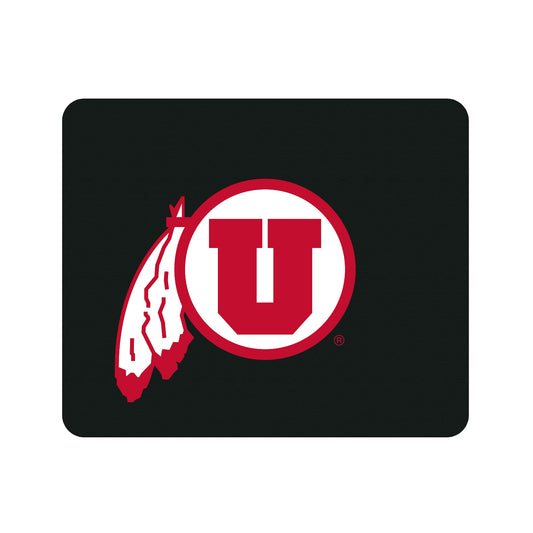 Black Utah Utes Primary Logo Mouse Pad