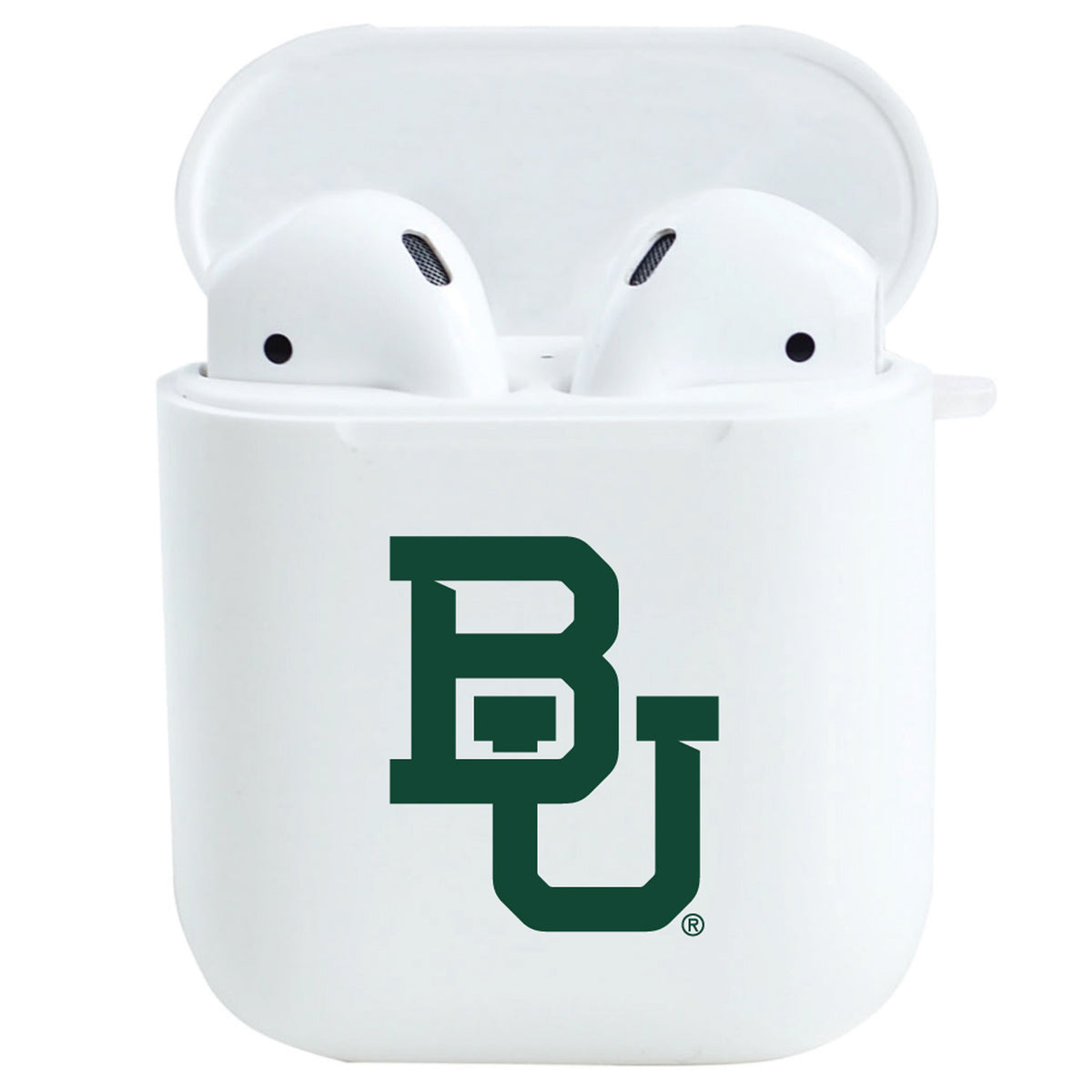 White Baylor Bears Airpods Case