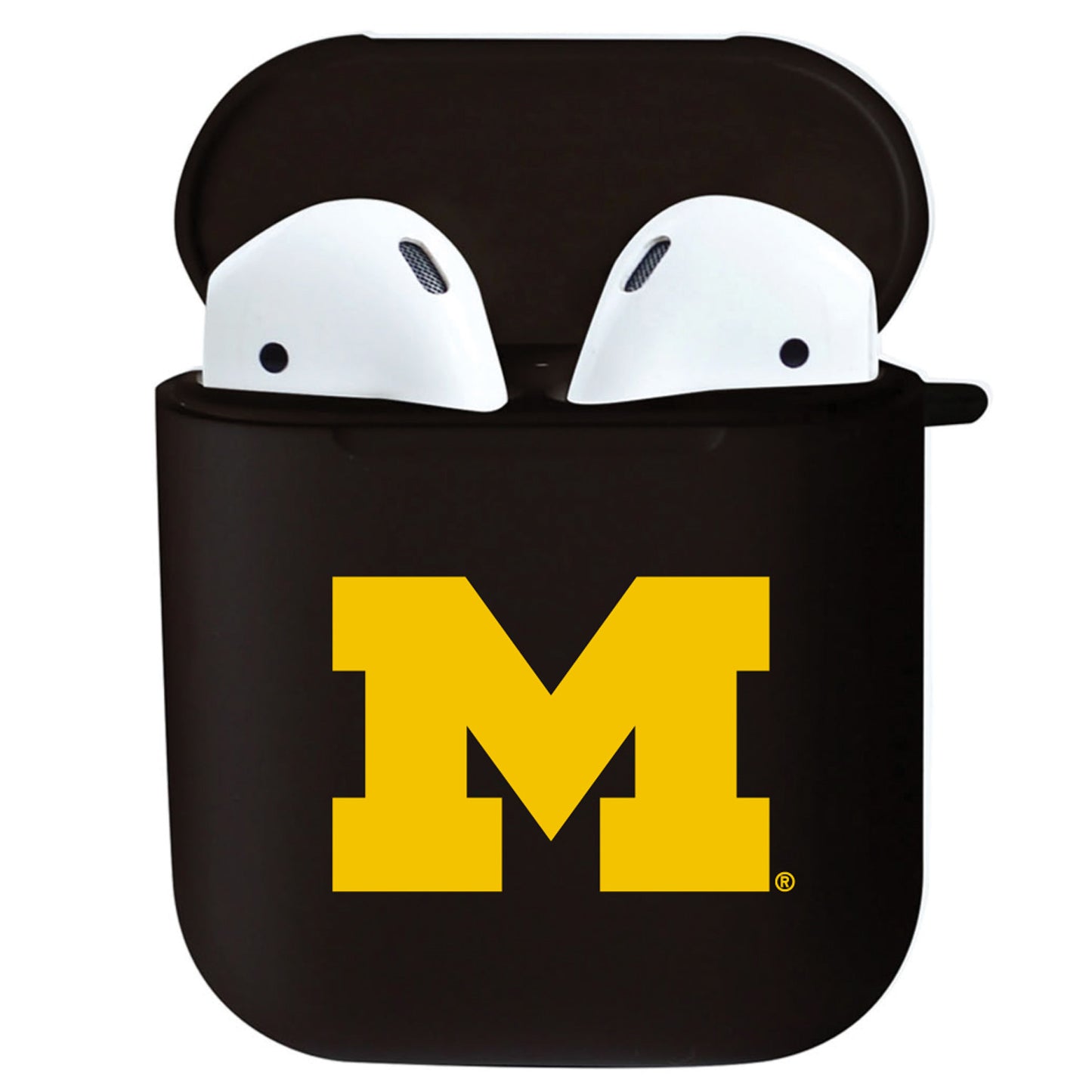 Black Michigan Wolverines Airpods Case