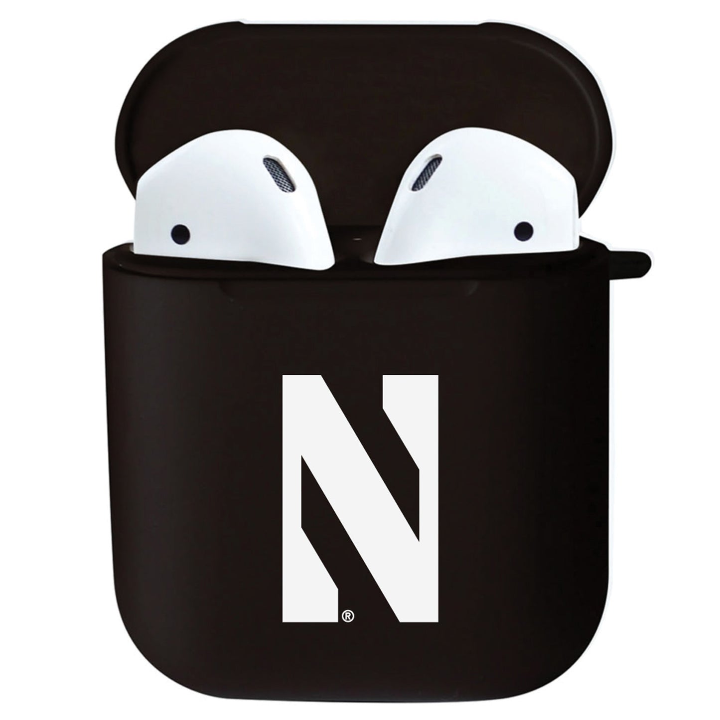 Black Northwestern Wildcats Airpods Case