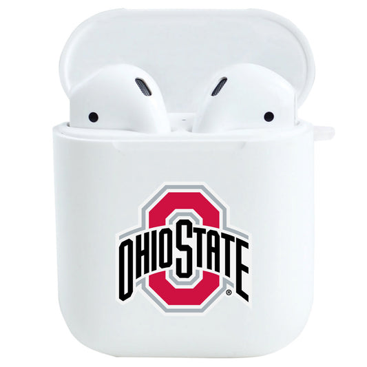 White Ohio State Buckeyes Airpods Case