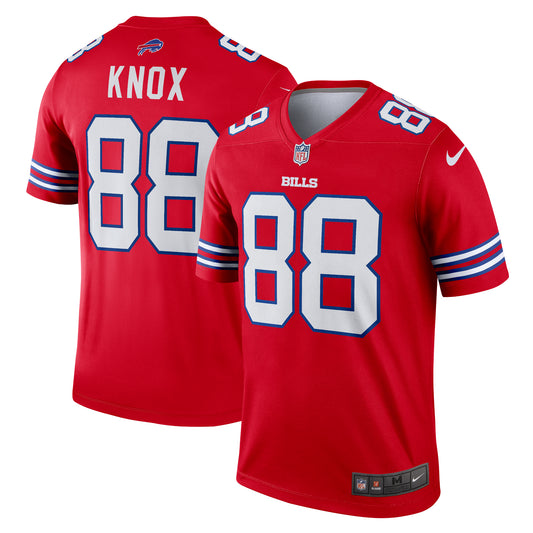 Men's Nike Dawson Knox Red Buffalo Bills Legend Jersey