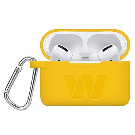 Affinity Bands Gold Washington Commanders Debossed Silicone Airpods Pro Case Cover