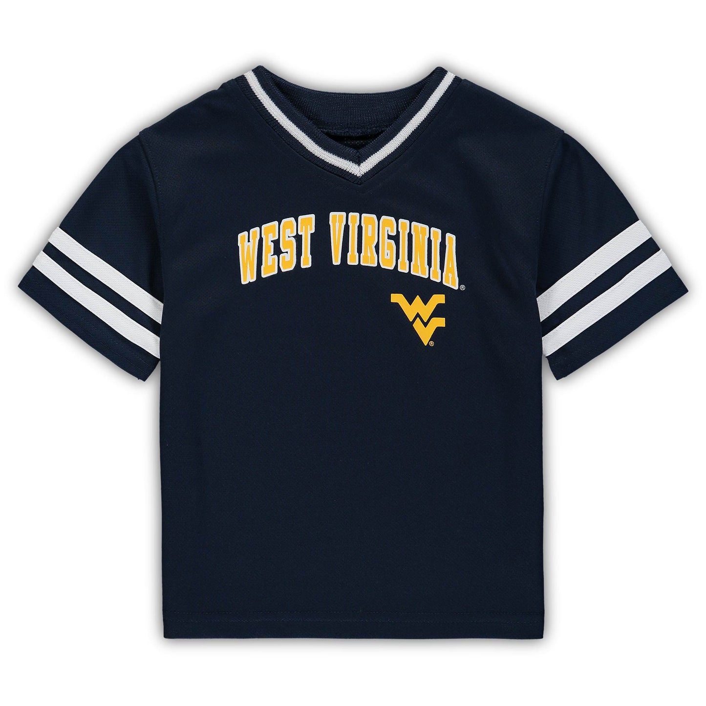 Toddler Navy West Virginia Mountaineers V-Neck T-Shirt