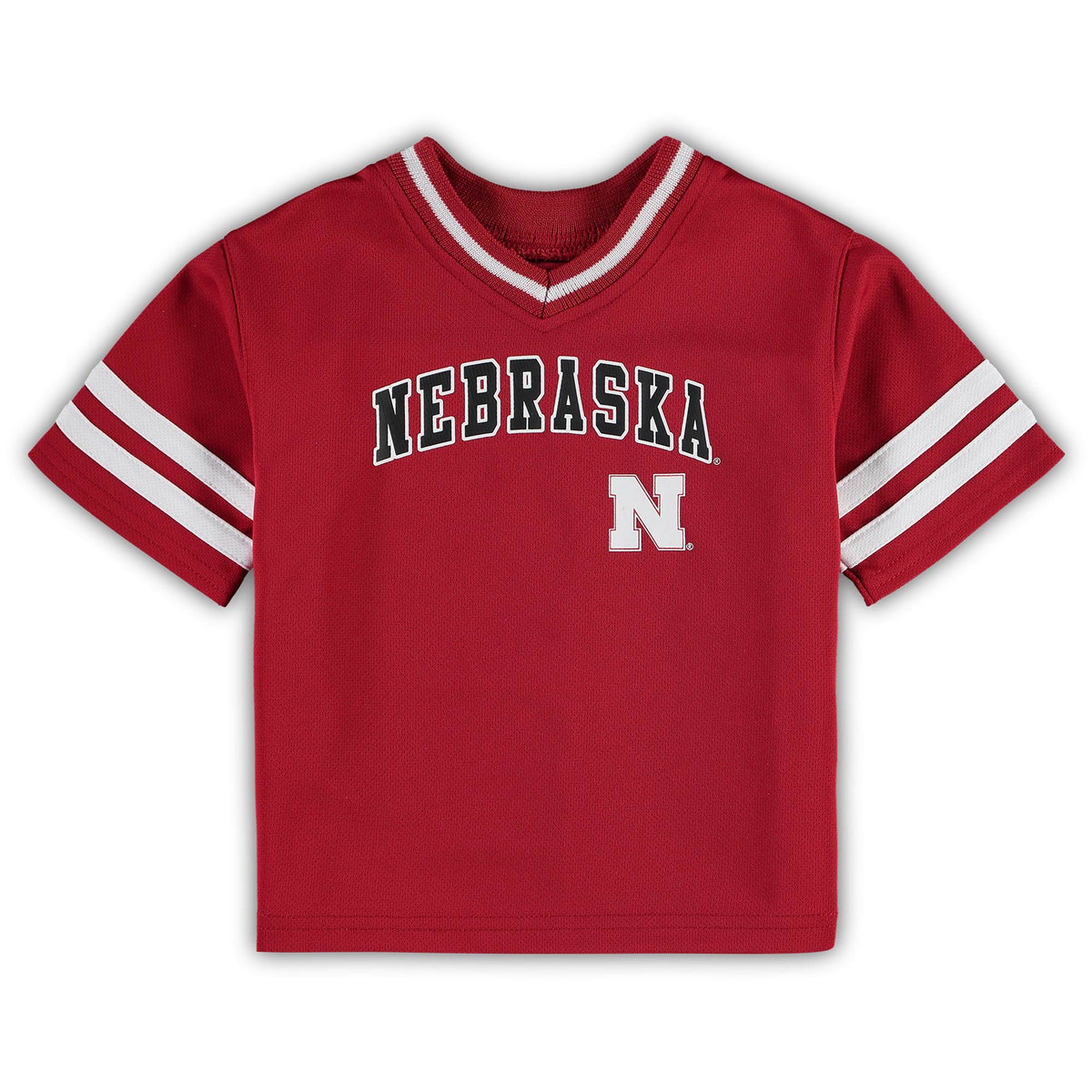 Toddler Scarlet Nebraska Huskers V-Neck T-Shirt
