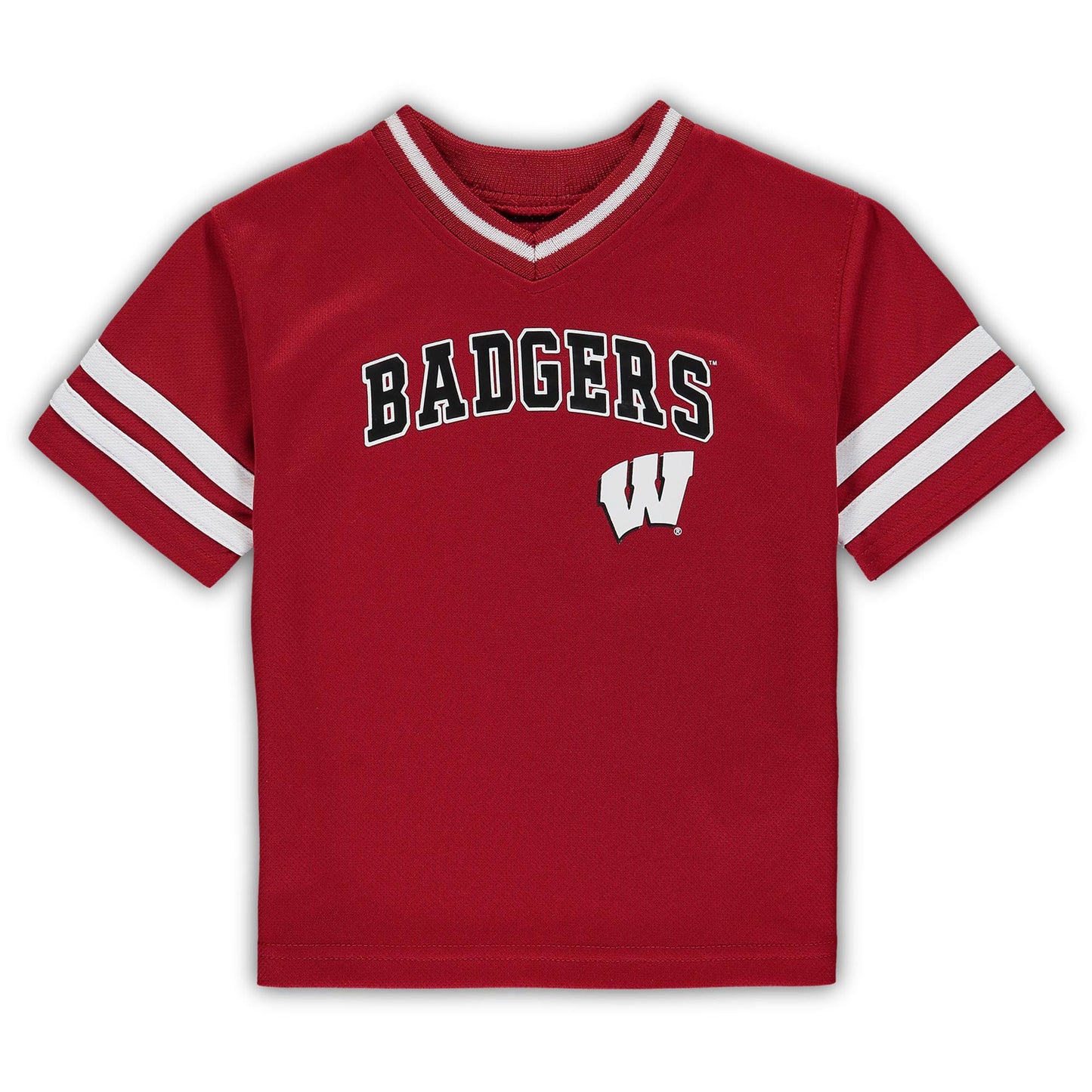 Toddler Red Wisconsin Badgers V-Neck T-Shirt