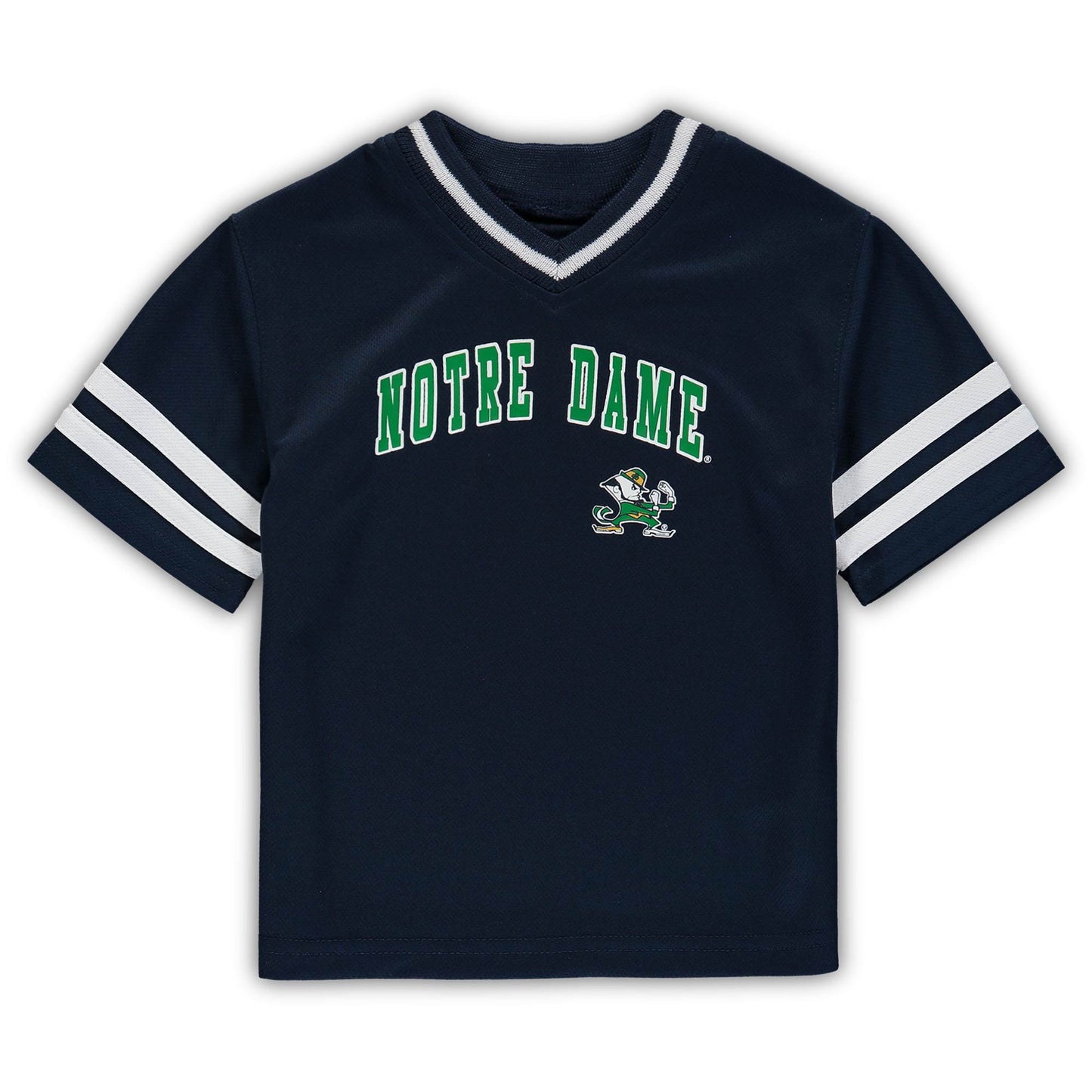 Toddler Navy Notre Dame Fighting Irish V-Neck T-Shirt