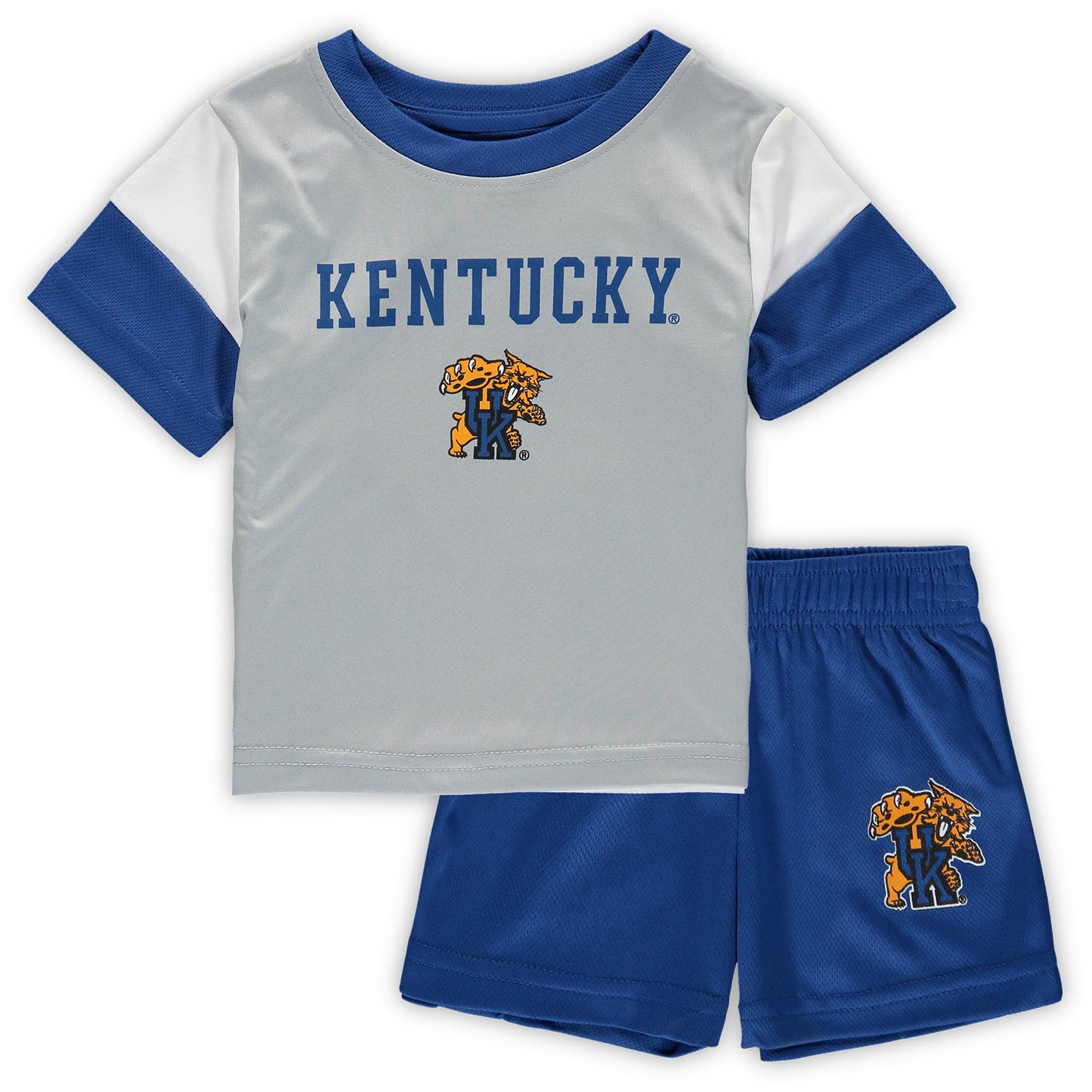 Preschool & Toddler Gray/Royal Kentucky Wildcats T-Shirt & Shorts Set