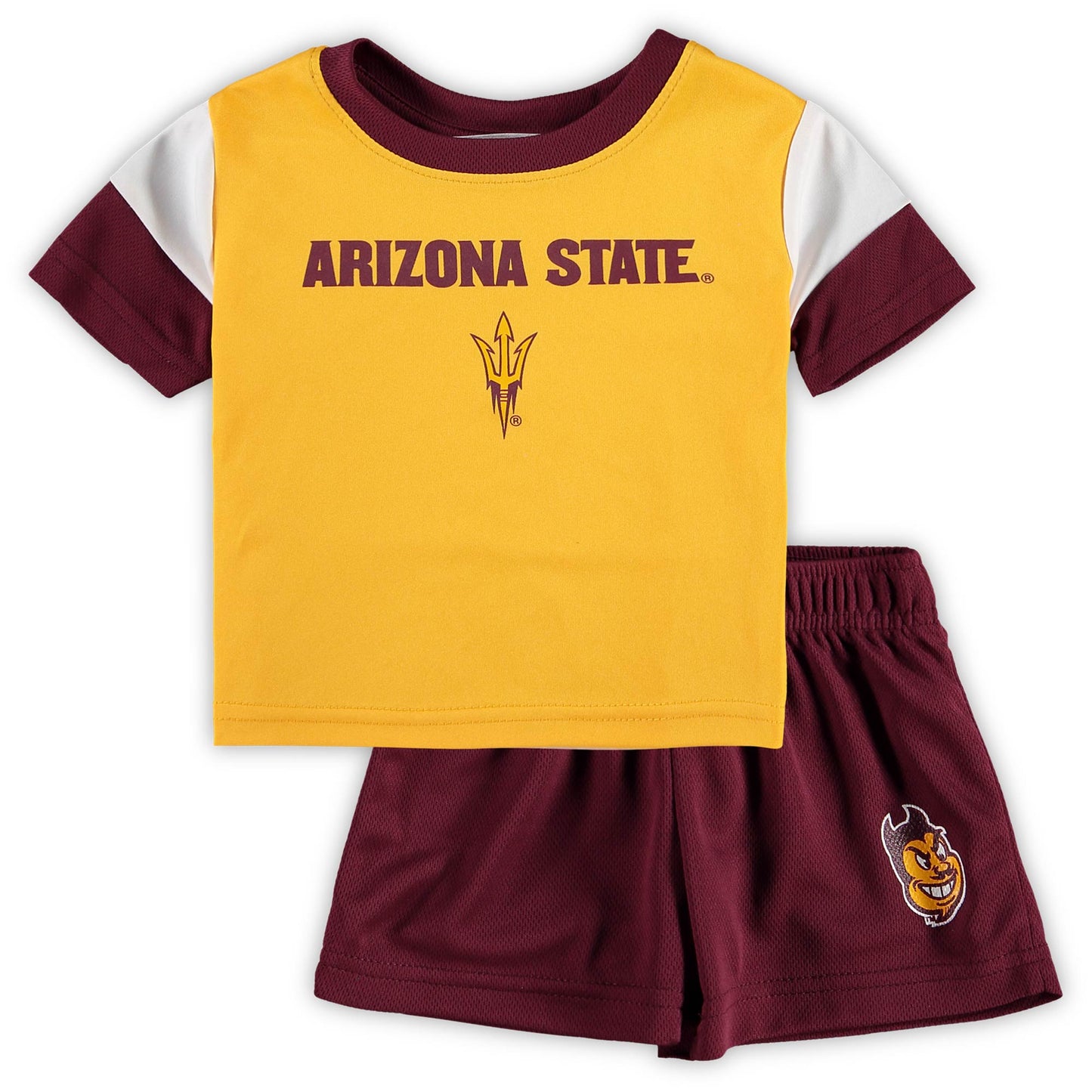 Preschool & Toddler Gold/Maroon Arizona State Sun Devils T-Shirt & Shorts Set