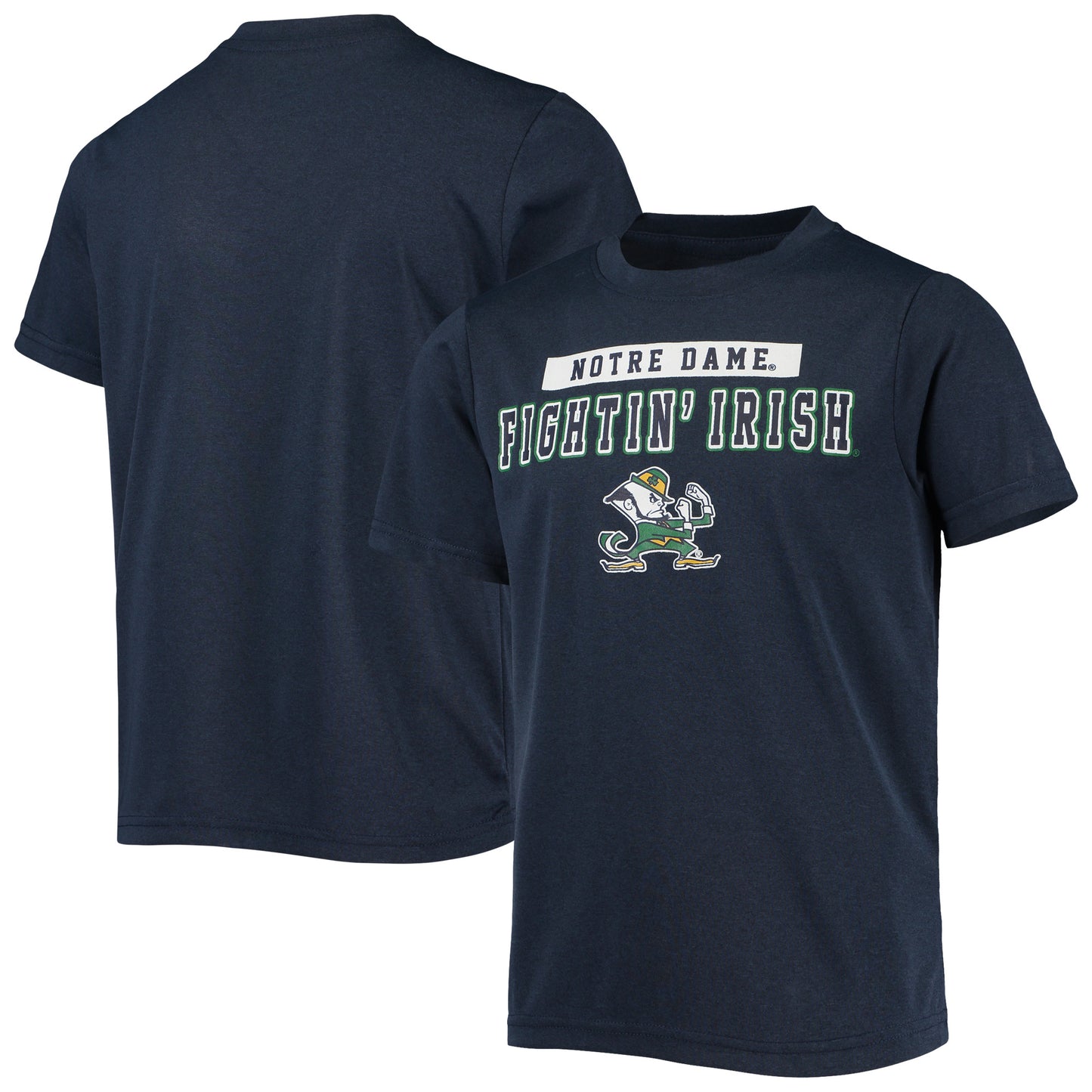 Youth Navy Notre Dame Fighting Irish Block T-Shirt