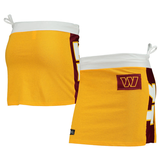 Women's Refried Apparel Gold Washington Commanders Mini Skirt