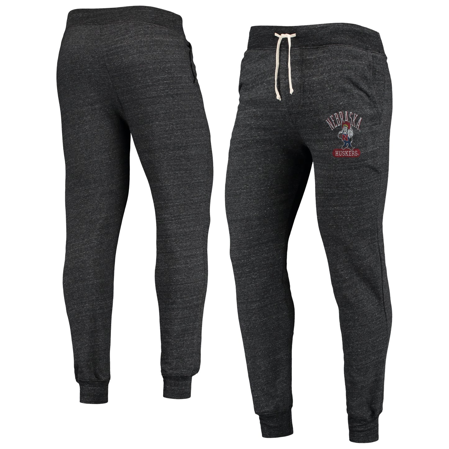 Men's Alternative Apparel Black Nebraska Huskers Dodgeball Tri-Blend Pants