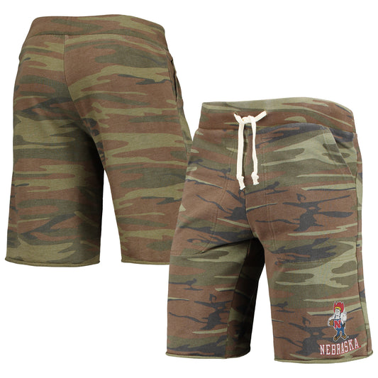 Men's Camo Alternative Apparel Nebraska Huskers Victory Lounge Shorts