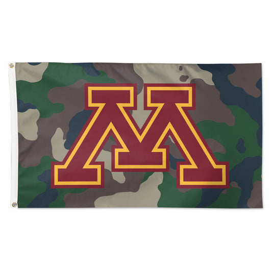 WinCraft Minnesota Golden Gophers 3' x 5' Single-Sided Deluxe Camo Flag