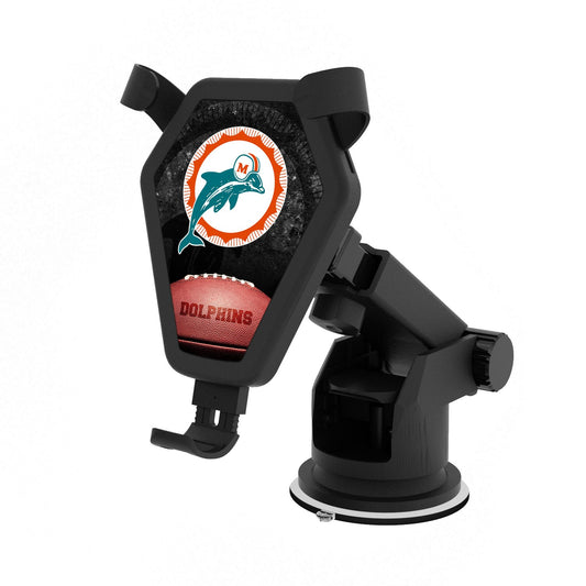 Miami Dolphins 10-Watt Legendary Design Wireless Car Charger