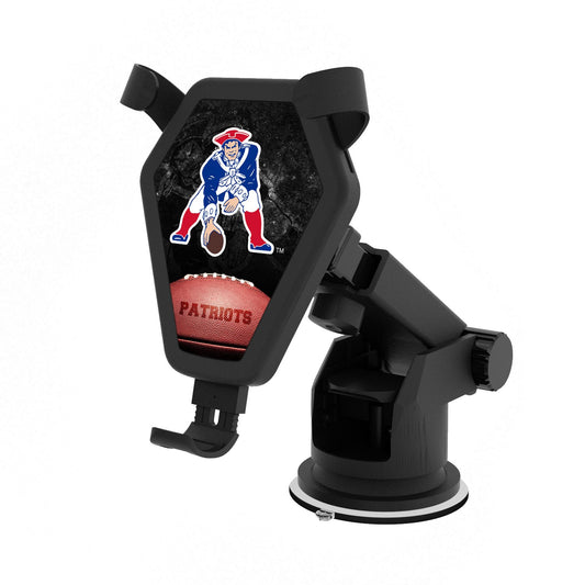 New England Patriots 10-Watt Legendary Design Wireless Car Charger